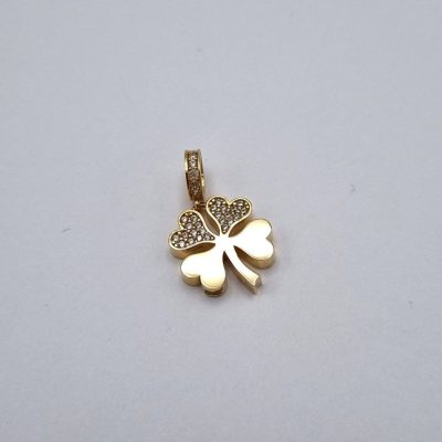 آویز شبدر نگین دار کد ۵۲۴